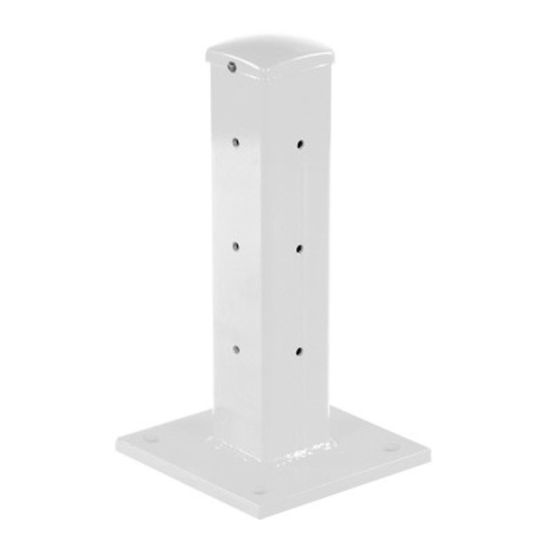 Rigid Tube Post Dropin 18in For Guard Rails, White