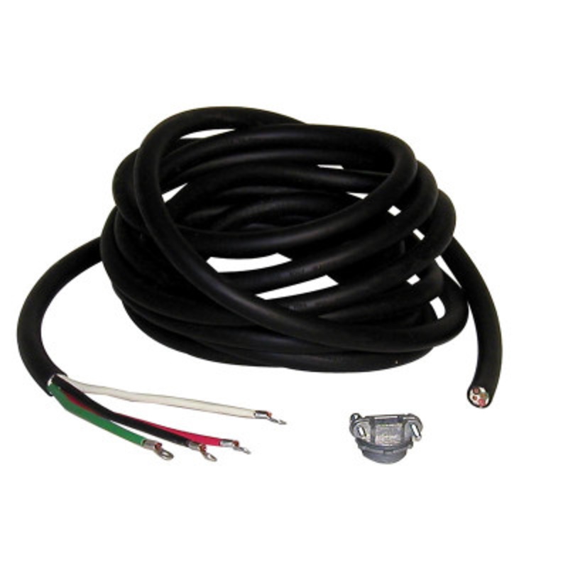 Rubber 25 Ft. 12/4 SO Power Cord, Black