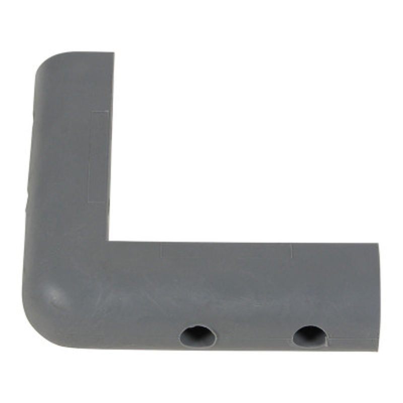 Rubber Corner Guard, 16 Pieces, 1-1/16in, Gray