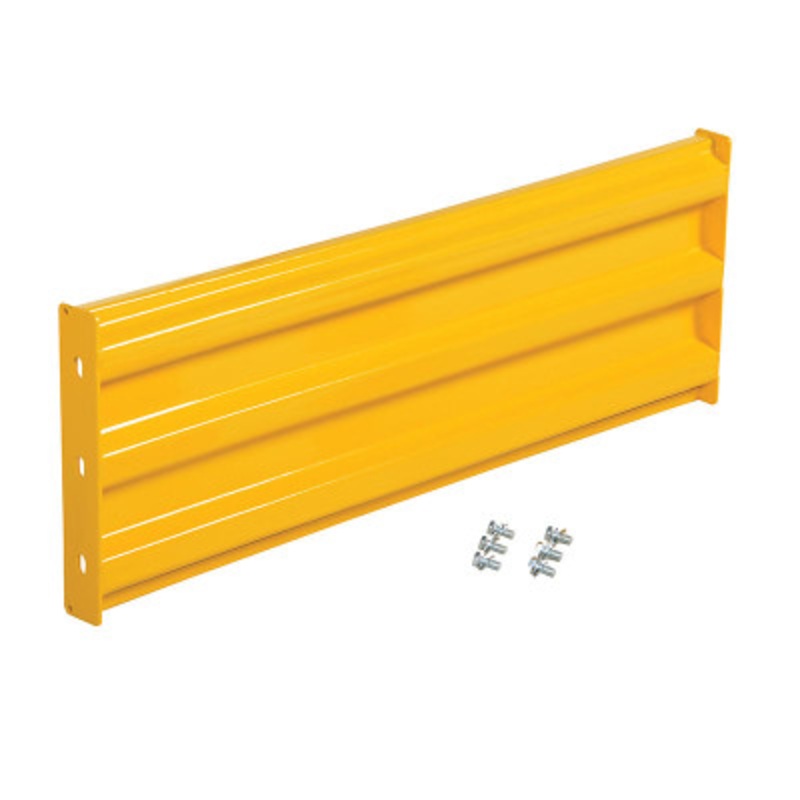 Steel Bolt On Style Guard Rail, 41.875in Length, Yellow