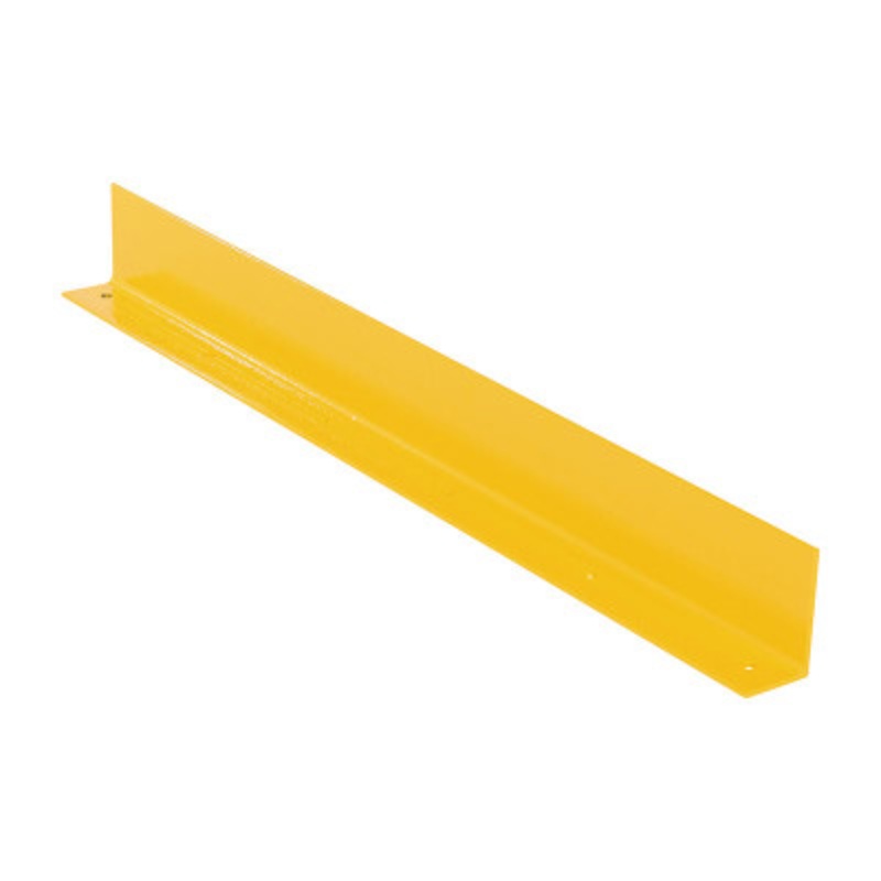 Steel Floor Safety Curb 48in x 3in x 5in 1/4in Thick, Yellow