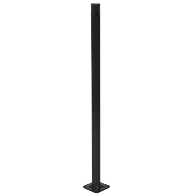 Steel Pipe Safety Bollard, 36in x 1-3/4in, Black
