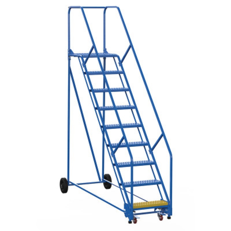 Warehouse Ladder 50 Deg Grip 9 Stp 21 In