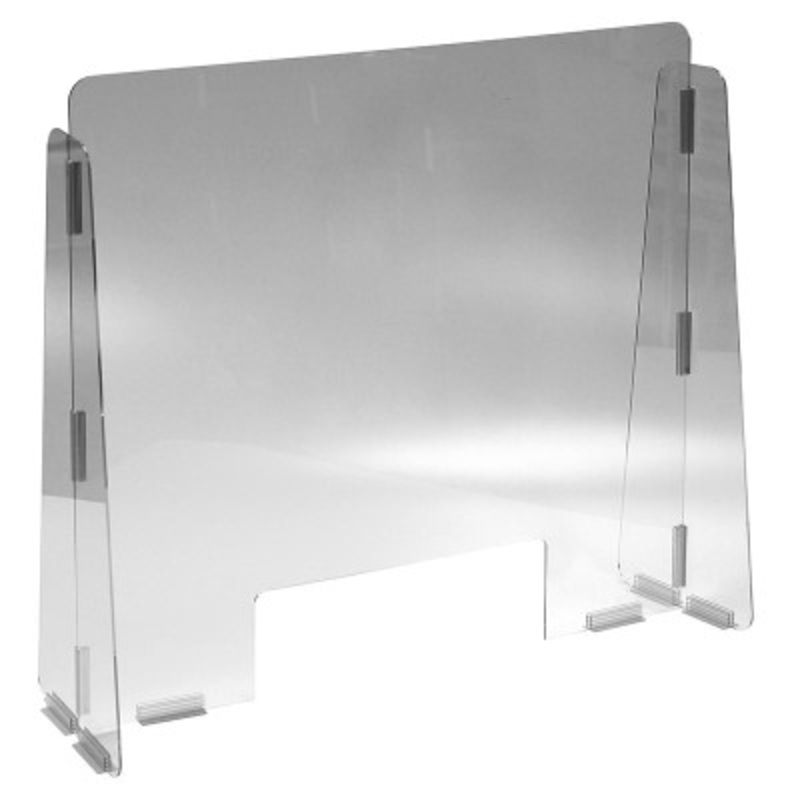 1/4in 15 x 5in Cashier Guard, 31 x 28in, Practice Safe Distancing