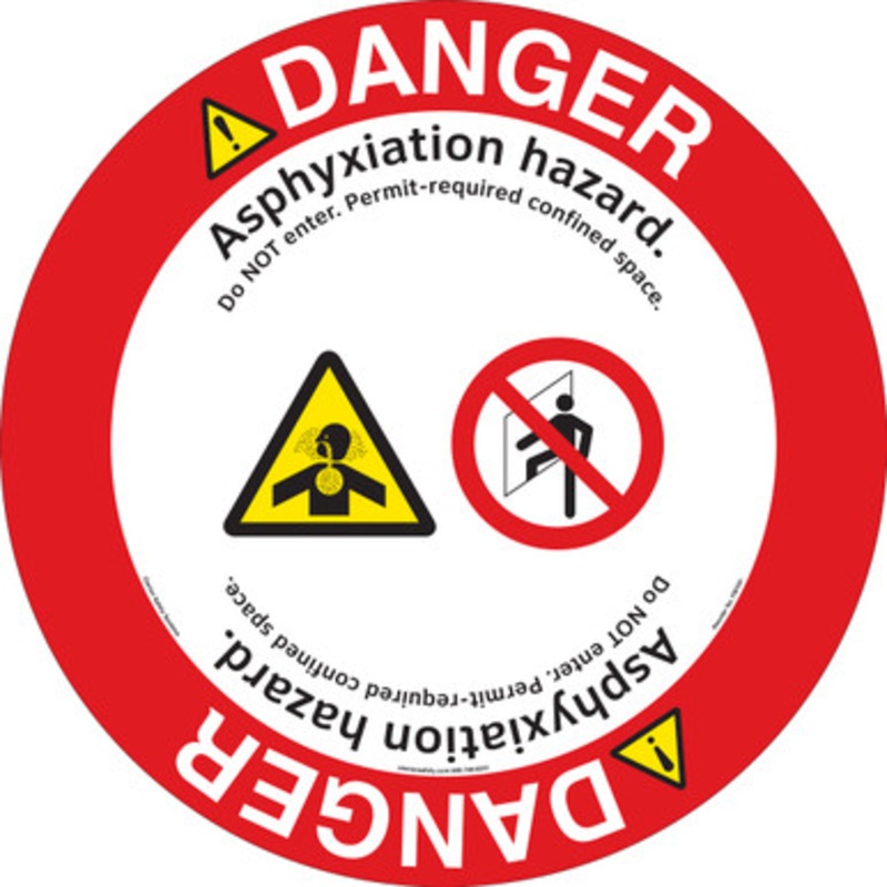 Danger/Asphyxiation Floor Marker (FM103-)