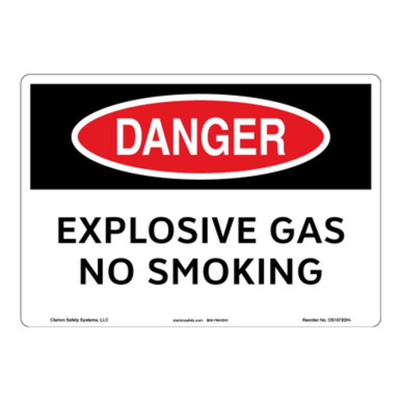 Danger/Explosive Gas Sign (OS1072DH-)