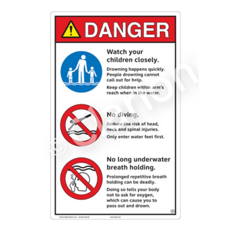 Danger Watch Your Children Sign (WSS3311-e)
