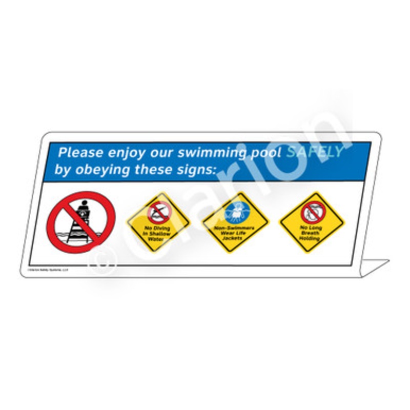 No Diving Non-Swimmers No Long Breath Holding Sign (WSS1766-e)