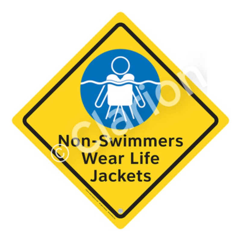 Non-Swimmers Life Jackets Sign (WSS2105-e)