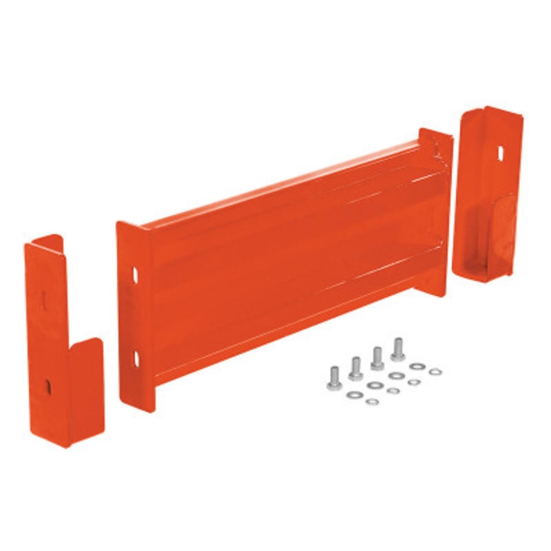 Steel 2 Ribbed Dropin Style Guard Rail, 18in Length, Orange