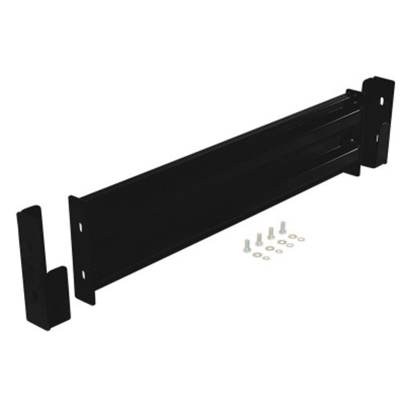 Steel 2 Ribbed Dropin Style Guard Rail, 42in Length, Black
