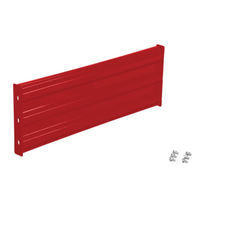 Steel Bolt On Style Guard Rail, 41.875in Length, Red