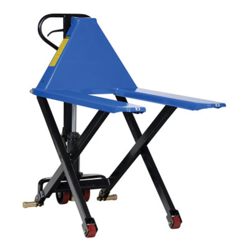 Steel Hand Pump Tote Lift 58in x 27in x 50in, 3000 lb., Blue