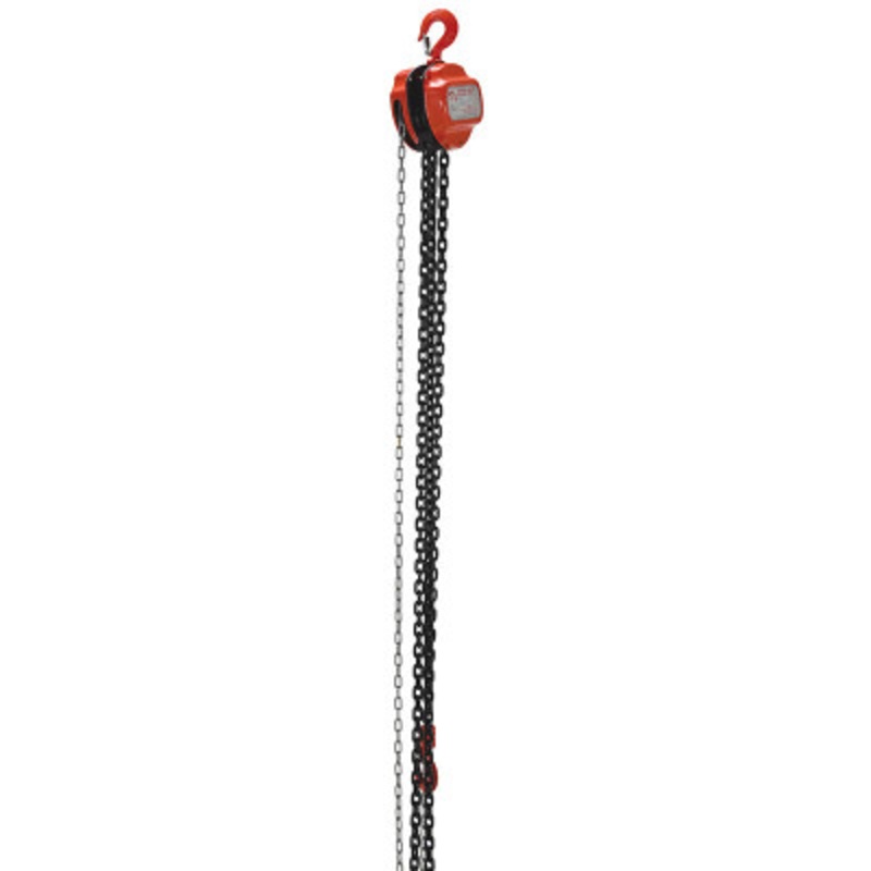 Steel Manual Chain Hoist, 20 Ft. Lift, 3,000 lb., Orange