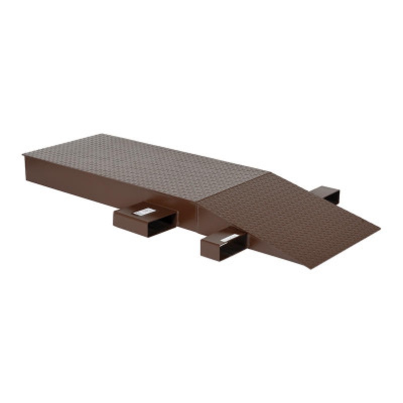 Steel Wheel Riser, 72in x 24in x 6-1/4in, 40,000 lb., Brown