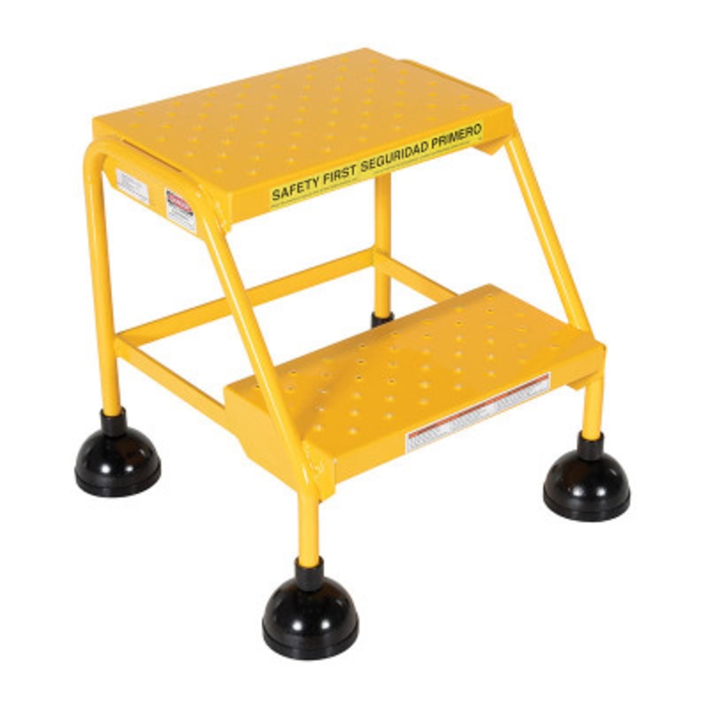 Spring Load Ladders 58 Deg 16in Step Width, 300lb, Yellow