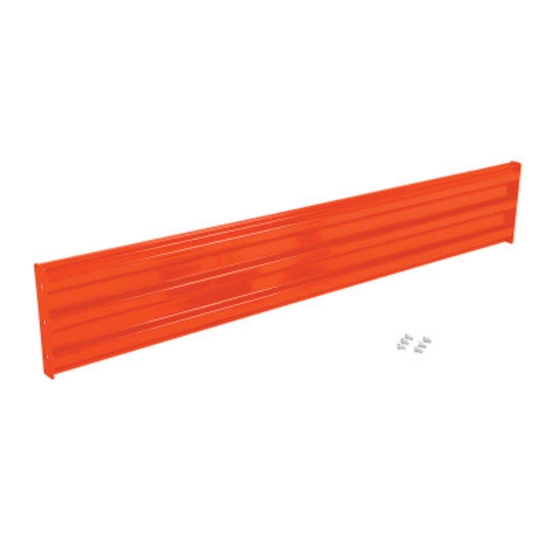 Steel Bolt On Style Guard Rail, 89.875in Length, Orange