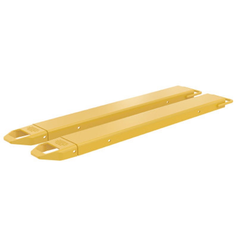 Steel Fork Extensions, 5in x 54in, 4000 lb., Yellow
