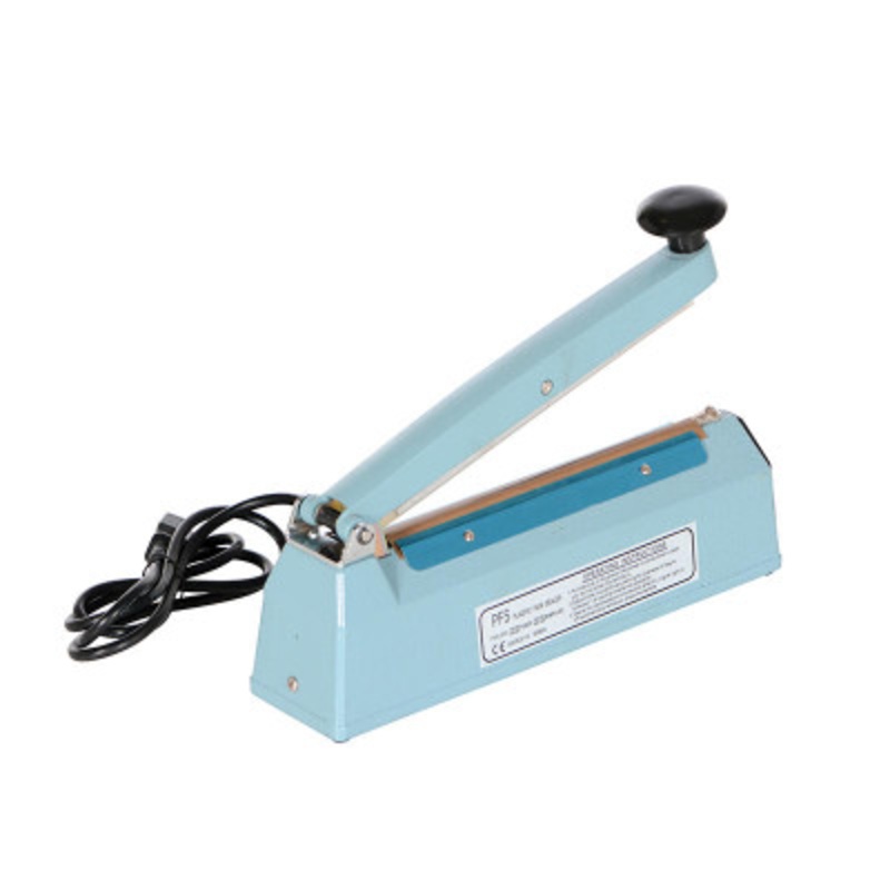 Steel Impulse Bag Sealer, 7-1/2in Sealing Width, Blue
