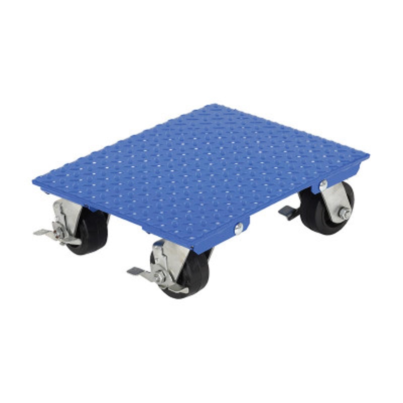 Steel Plate Dolly, 24in x 30in Swivel, 1,200 lb., Blue