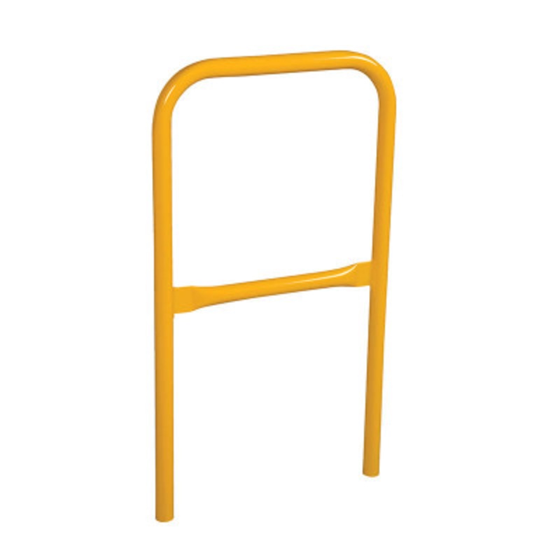 Steel Safety Railing, 2 Ft. Length, Yellow