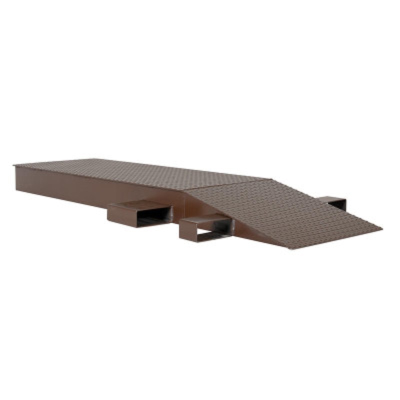 Steel Wheel Riser, 84in x 24in x 6-1/4in, 40,000 lb., Brown