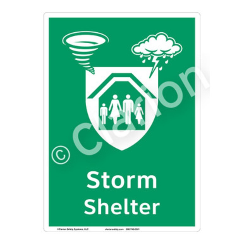 Storm Shelter Sign (F1299-)