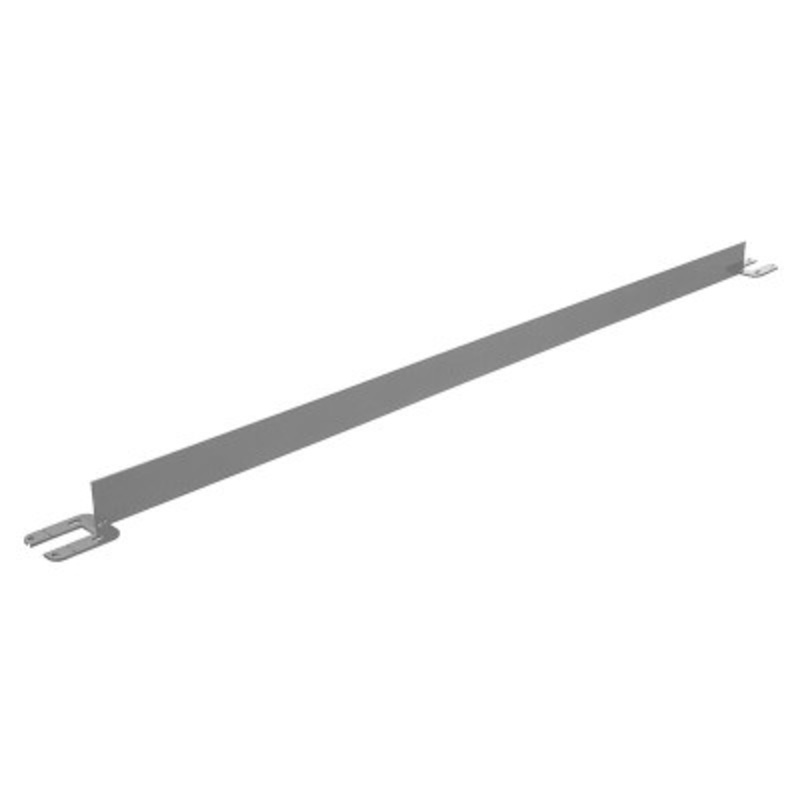 Toe Board for Pipe Safety Railing, 10 Ft. Length, Gray