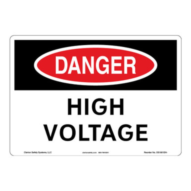 Danger/High Voltage Sign (OS1001DH-)