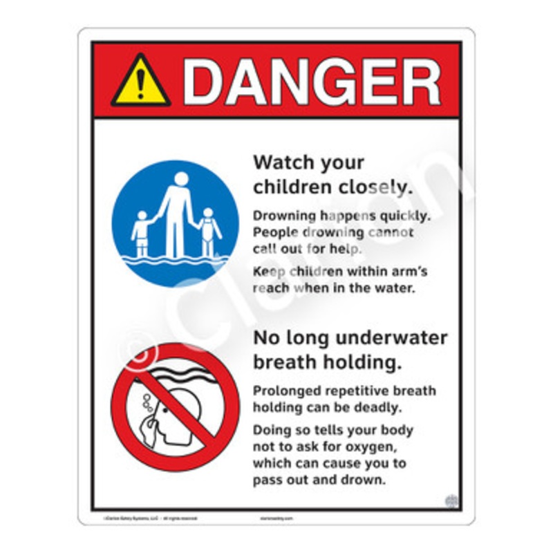 Danger Watch Your Children Sign (WSS3209-e)