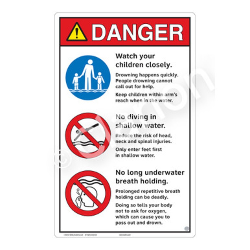 Danger Watch Your Children Sign (WSS3313-e)