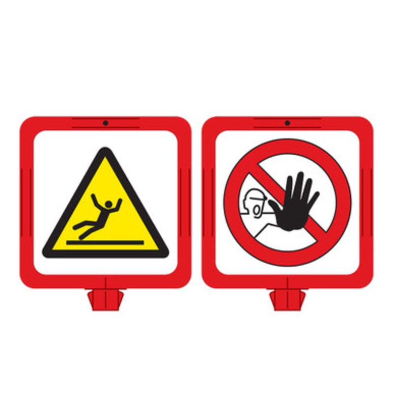 Fall Hazard Stay Clear Sign (F1289-)