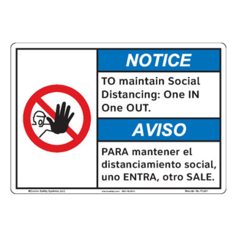 Notice/To Maintain Social (F1387-)