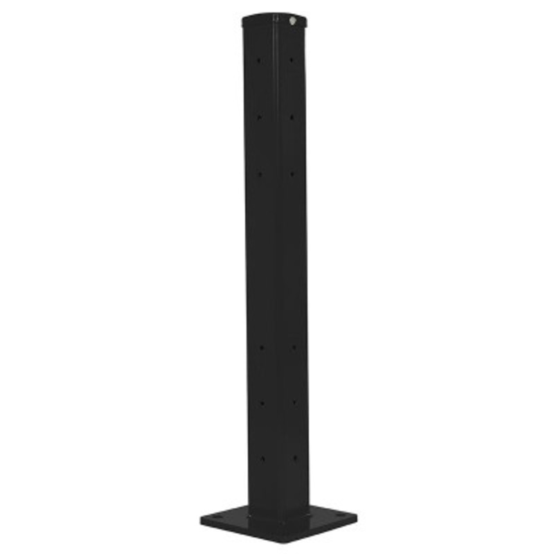 Rigid Tube Post Bolt On Style 42in For Guard Rail,s, Black