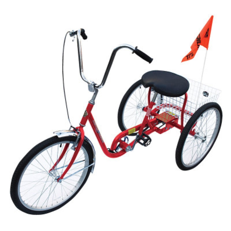Standard Industrial Bicycle, 250 lb., Red