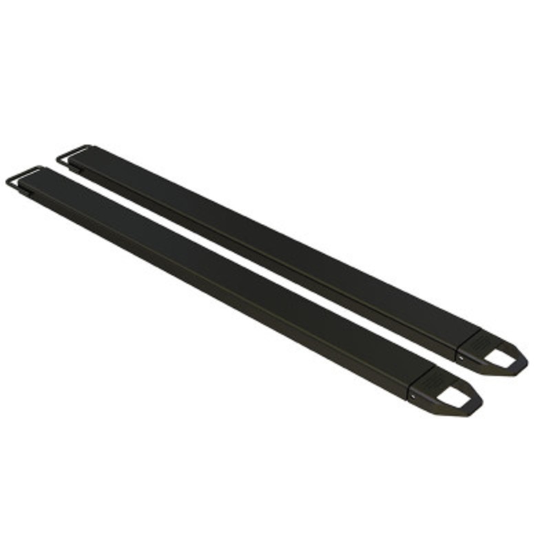 Steel Fork Extensions, 5in x 84in, 4,000 lb., Black