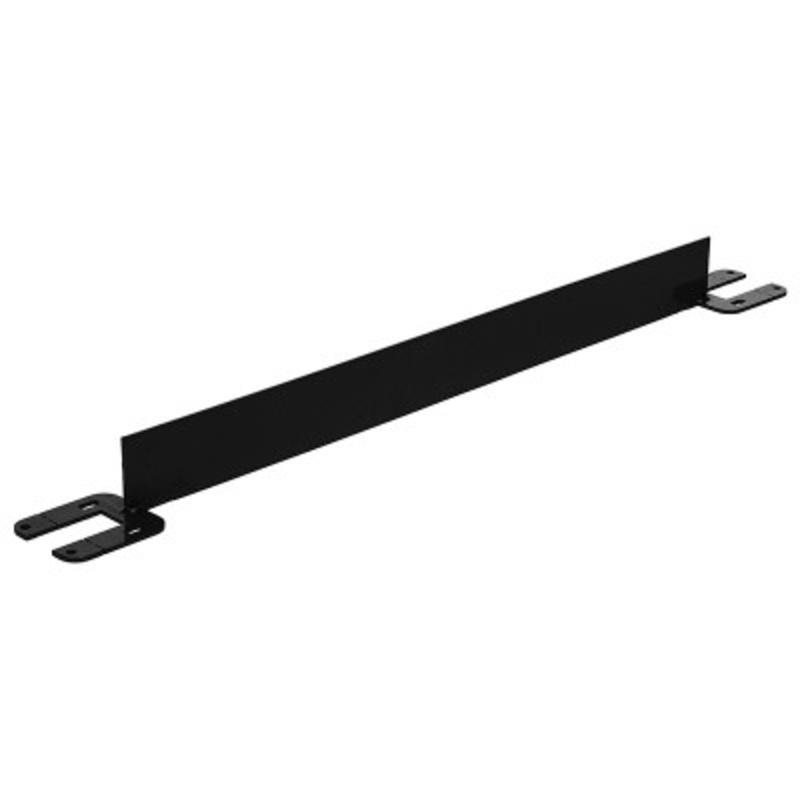 Steel Toe Board For Pipe Safety Railing, 4 Ft. Length, Black