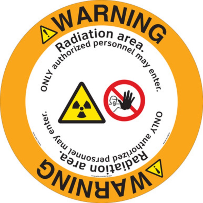 Warning/Radiation area Floor Marker (FM179-)