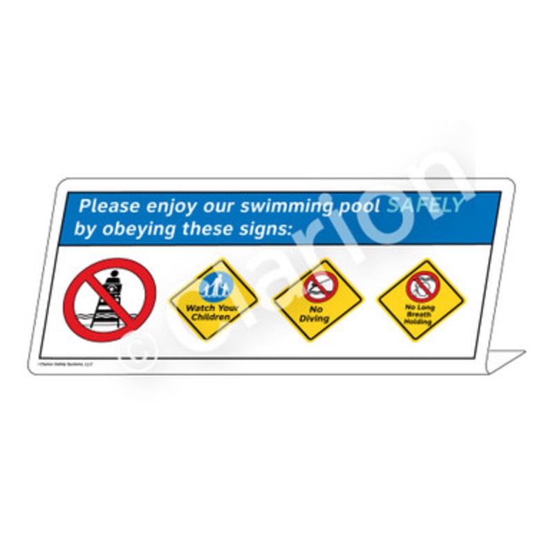 Watch Your Children No Diving No Long Breath Sign (WSS1762-e)