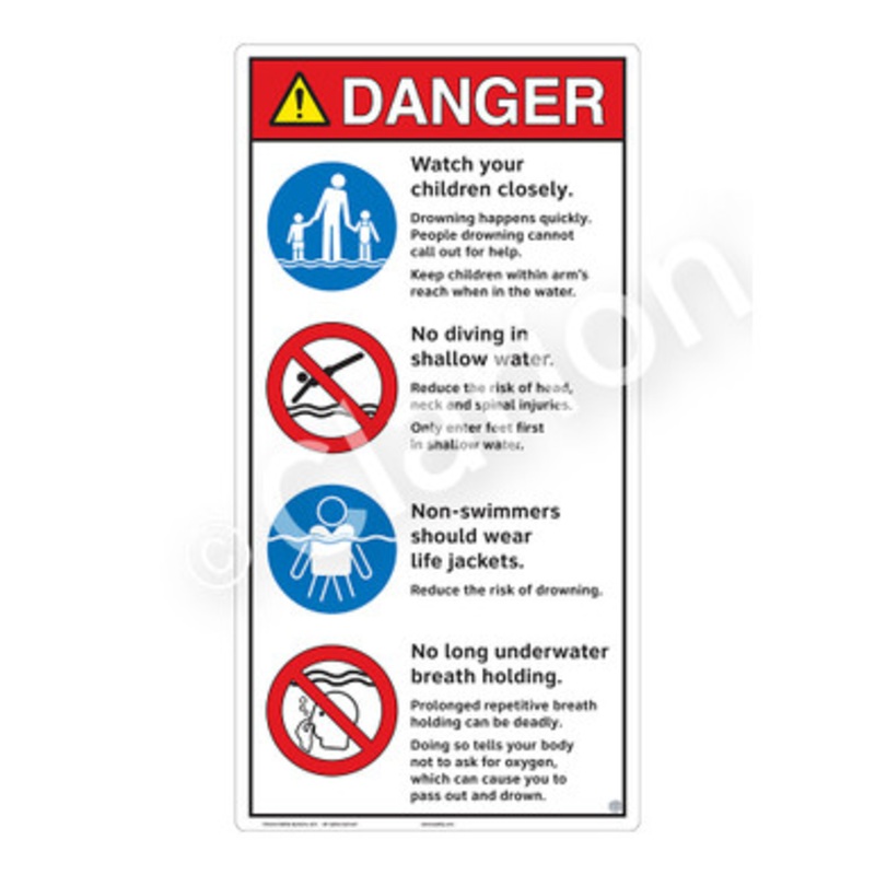 Danger Watch Your Children Sign (WSS3408-e)