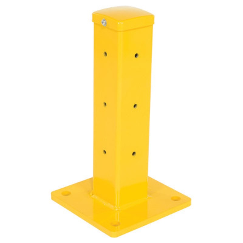 Rigid Tube Post Bolt On Style 18in For Guard Rail,s, Yellow