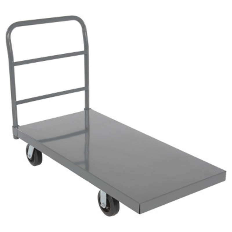 Smooth Deck Platform Truck, 24in x 48in, 2000 lb., Black