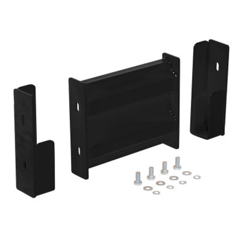 Steel 2 Ribbed Dropin Style Guard Rail, 6in Length, Black