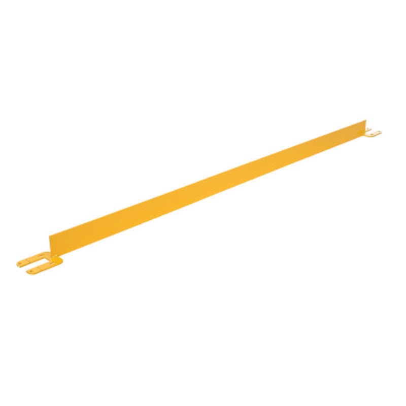 Steel Toe Board for Pipe Safety Railing, 10 Ft. Length, Yellow