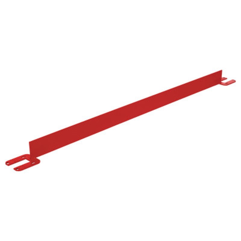 Steel Toe Board For Pipe Safety Railing, 5 Ft. Length, Red