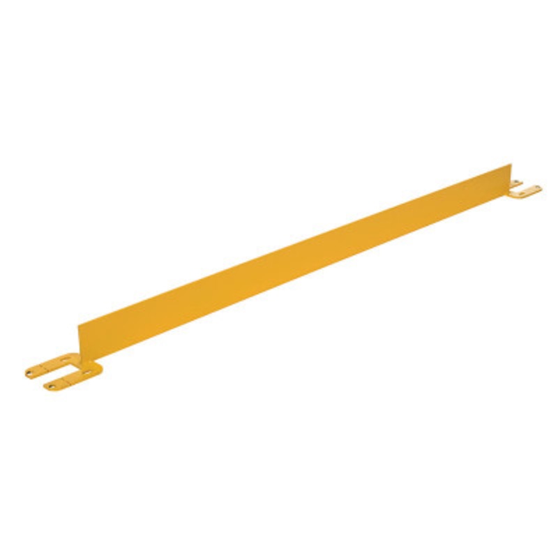 Steel Toe Board for Pipe Safety Railing, 7 Ft. Length, Yellow
