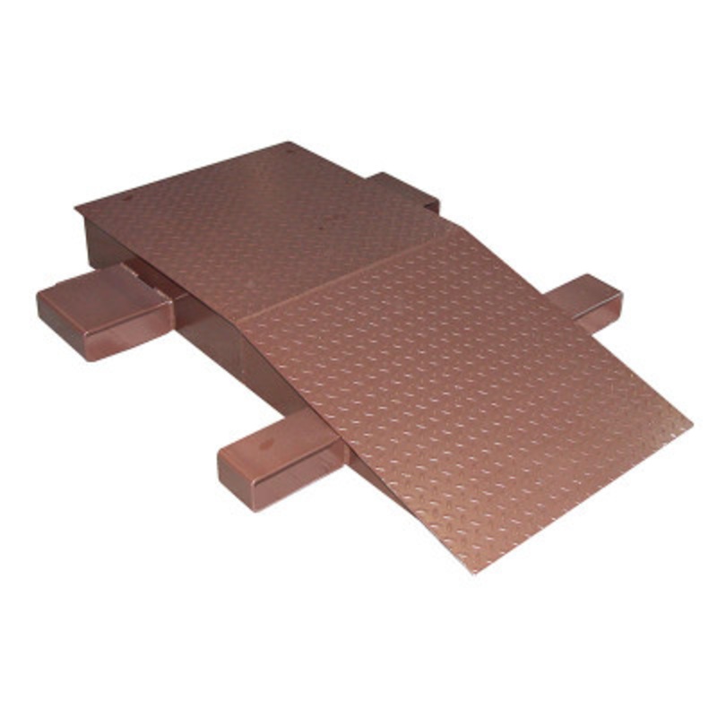 Steel Wheel Riser, 72in x 24in x 8-1/4in, 40,000 lb., Brown