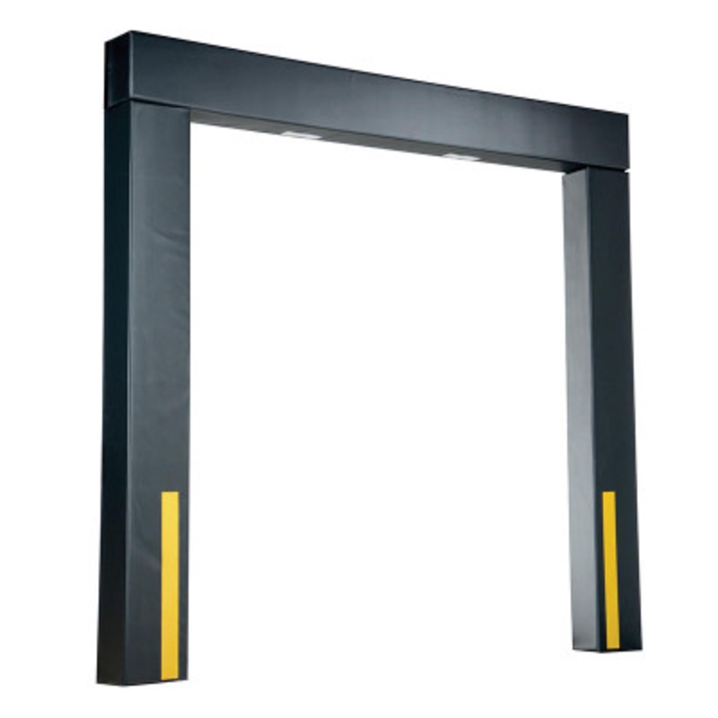 Vinyl Dock Seal, 16in 8 Ft. x 8 Ft., Black