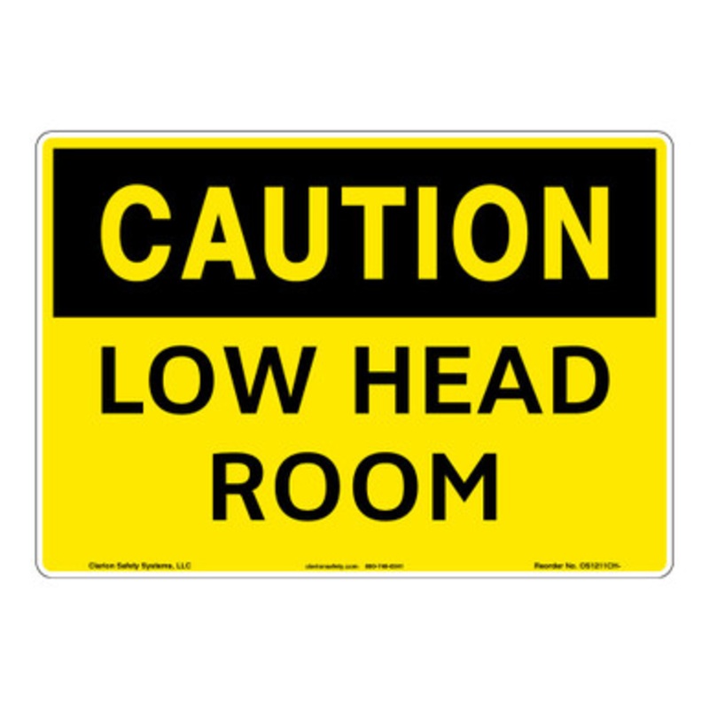 Caution/Low Head Room Sign (OS1211CH-)