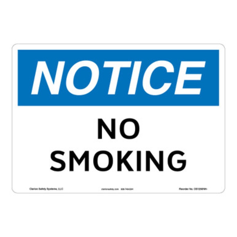 Notice/No Smoking Sign (OS1250NH-)